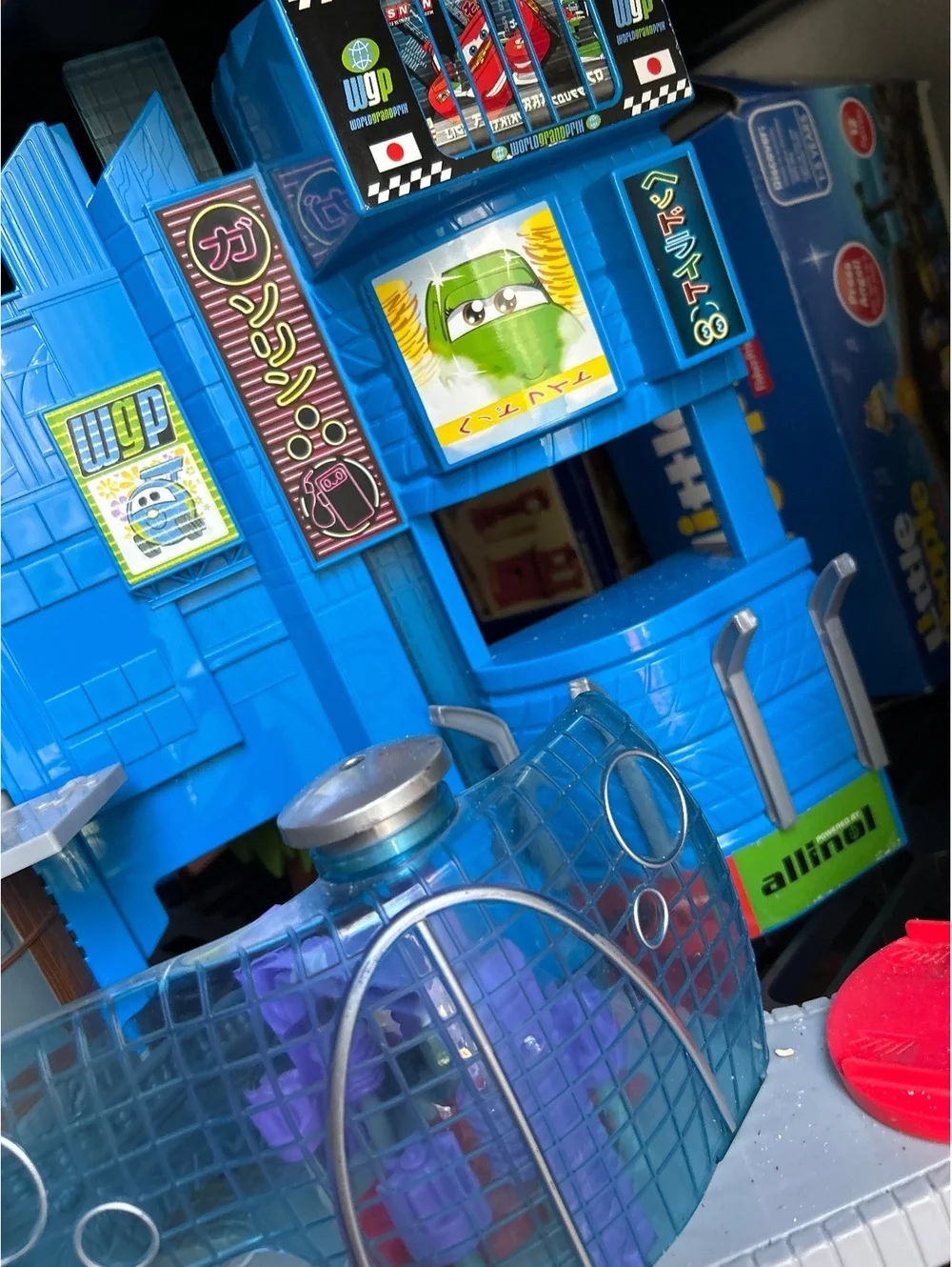 Fisher-Price Cars  Playset with Japanese Building and Bridge